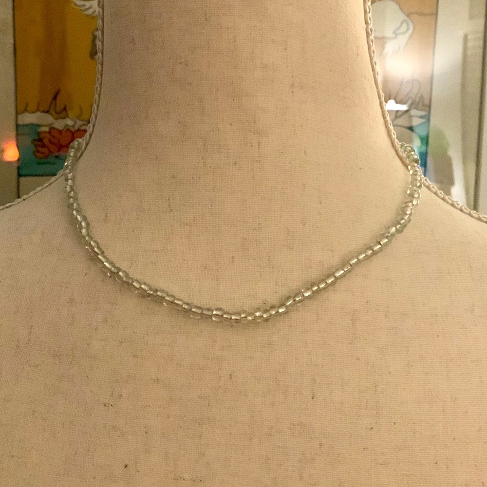 Clear Beaded Necklace